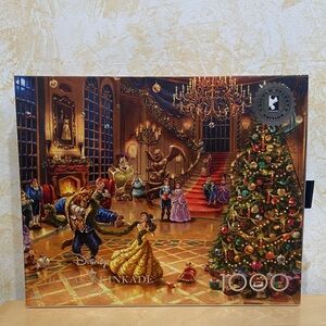 Disney Thomas Kinkade Beauty & The Beast Christmas Celebration - 1000 Piece
